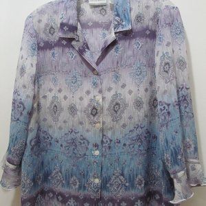 Alfred Dunner Lightweight Blouse Top Pretty!